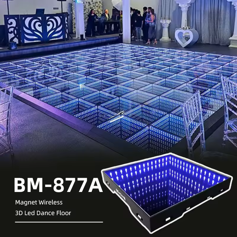 Pista da ballo LED interattiva 3D impermeabile