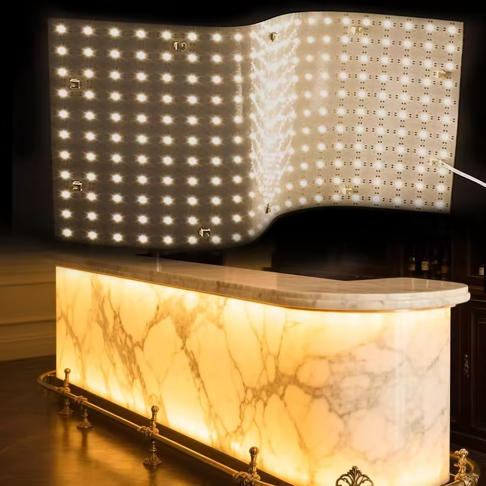 Foglio LED flessibile IP65 per retroilluminazione marmo