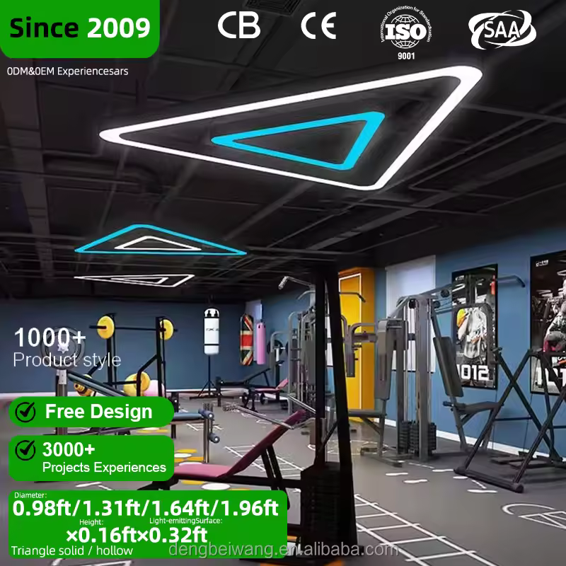 Lampada LED modulare geometrica per soffitti
