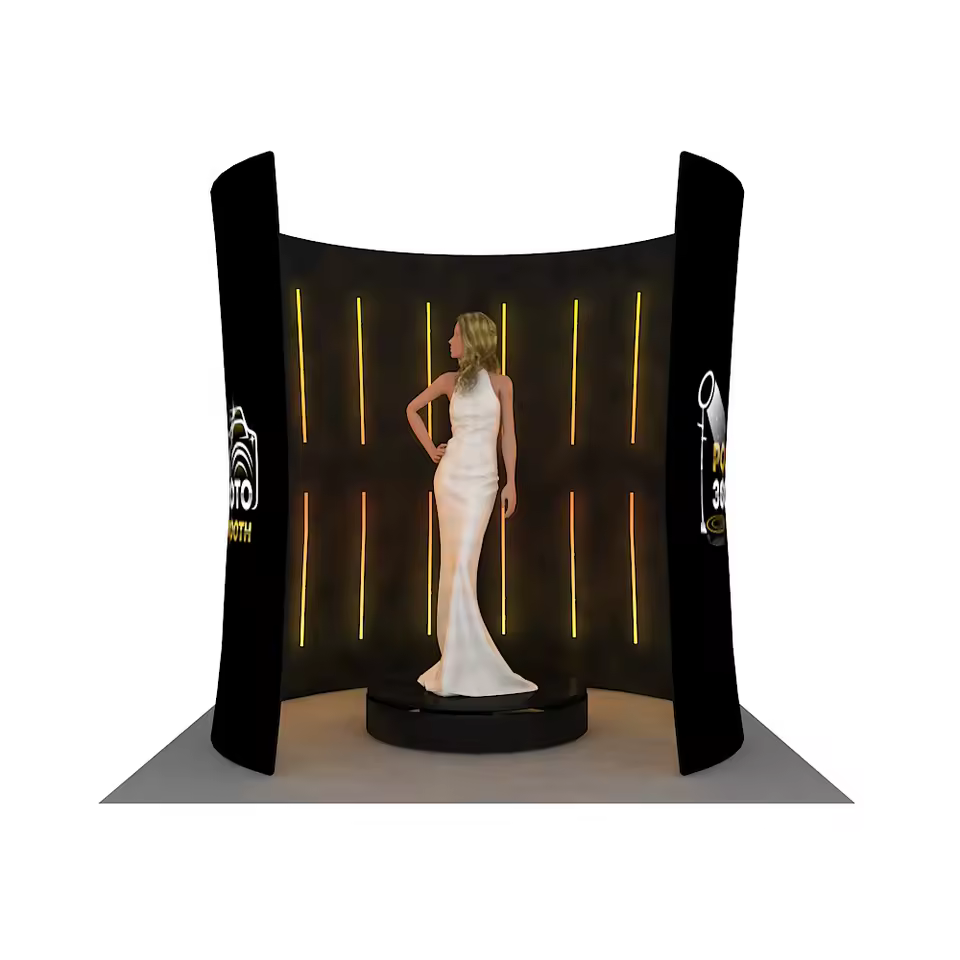 Cabina Photobooth LED portatile per eventi
