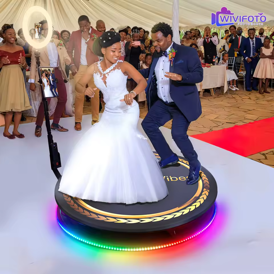 Videobooth 360° rotante slow motion