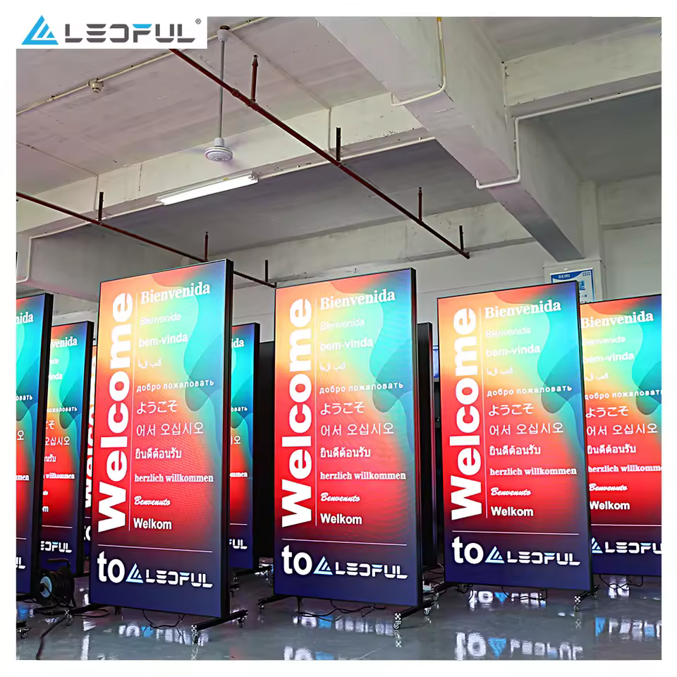 Poster LED indoor P1.9–P4 per digital signage
