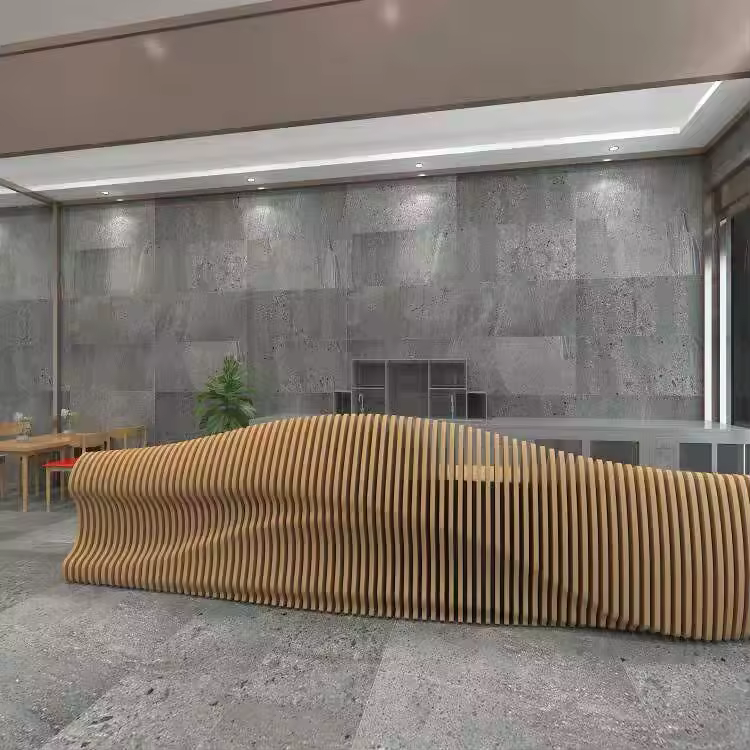 Banco reception LED moderno personalizzabile